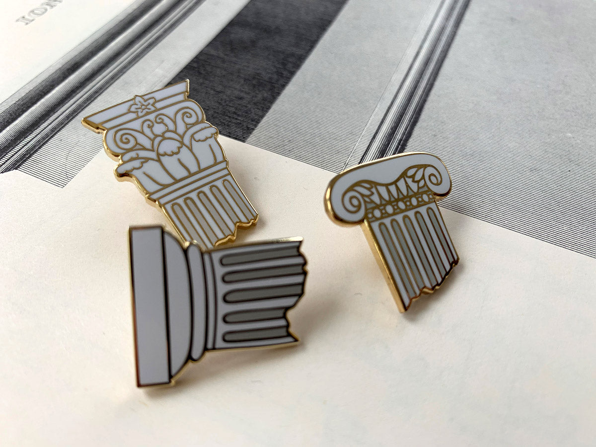 Pillars Enamel Pins