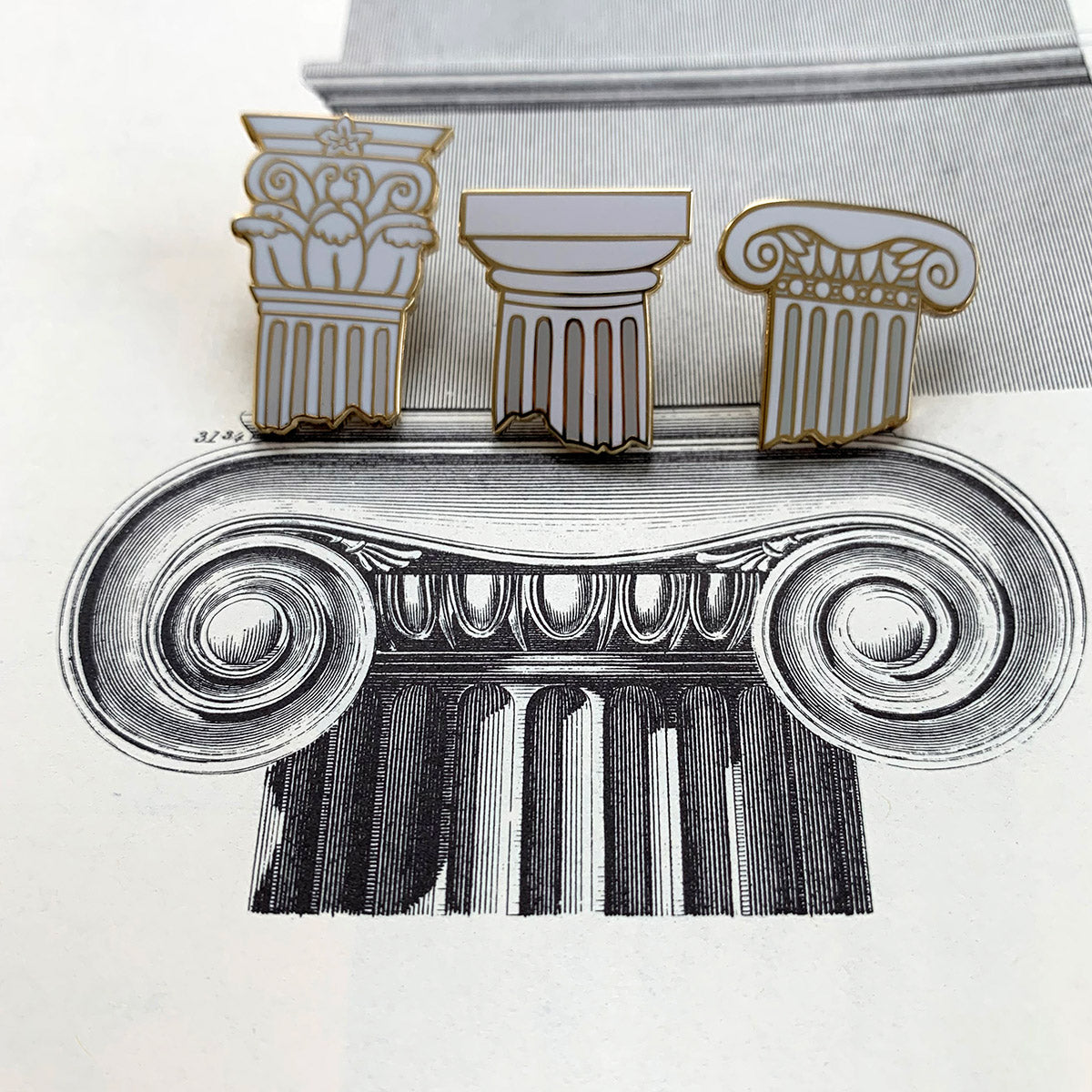 Pillars Enamel Pins